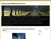 Tablet Screenshot of libertyumc.org